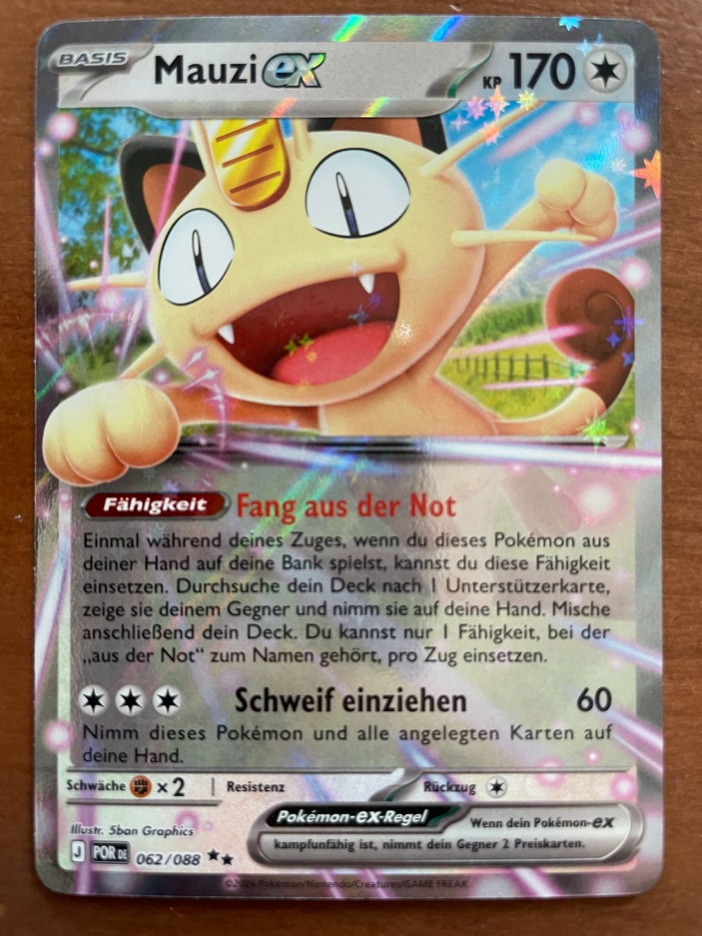 Pokémon Carte collezionabili: Pokemon Mauzi eX (Versand gratis) – Nuovo (secondo la descrizione) da Chur venduto da Angerson