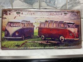 Blechschild VW T1 15x 30cm NEU