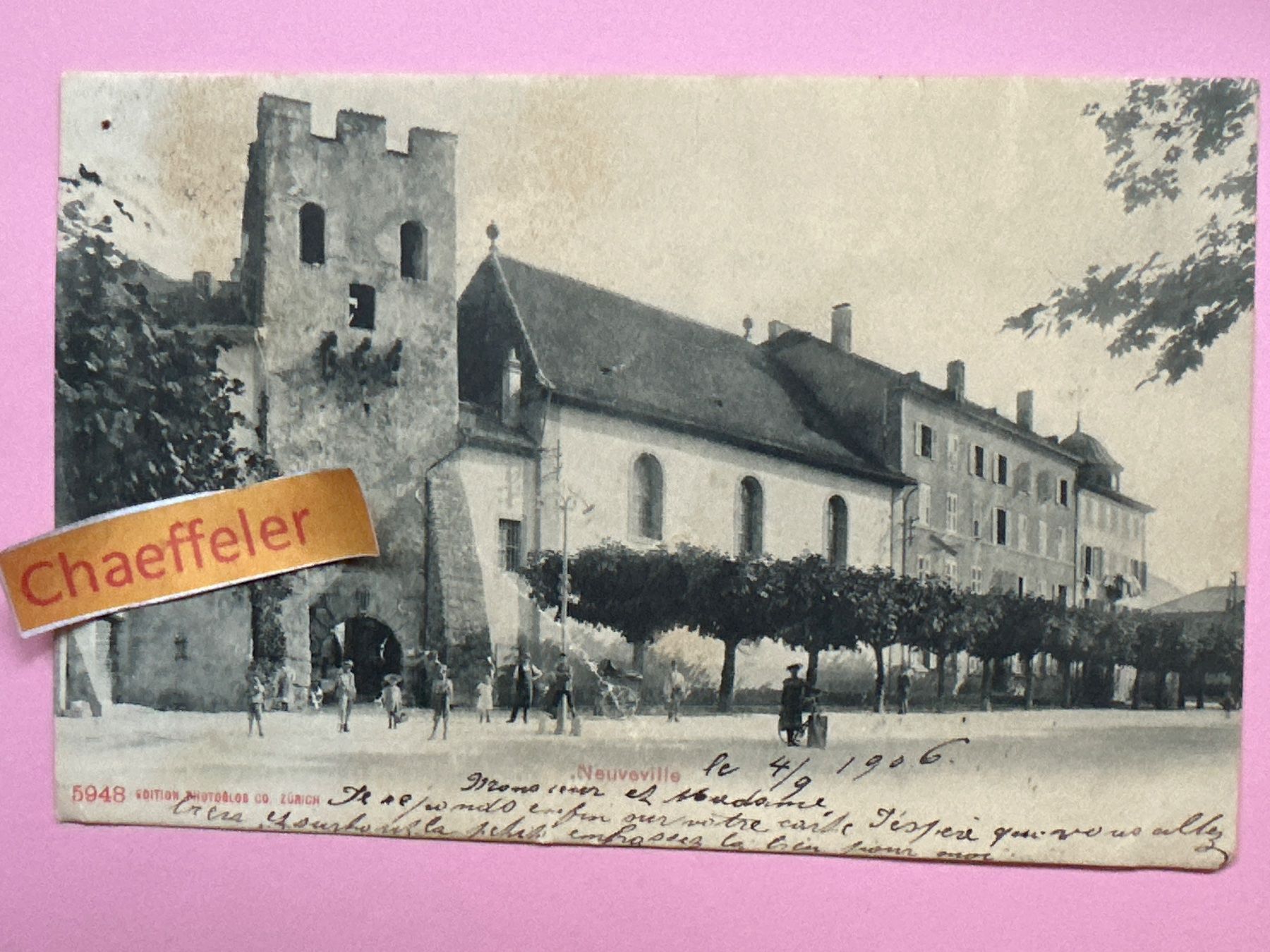 Ansichtskarten: 1906 Neuveville – Gebraucht aus Zürich von Chaeffeler
