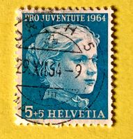 Nr.J 205 GESTEMPELT Mädchenbildnis 1964   
