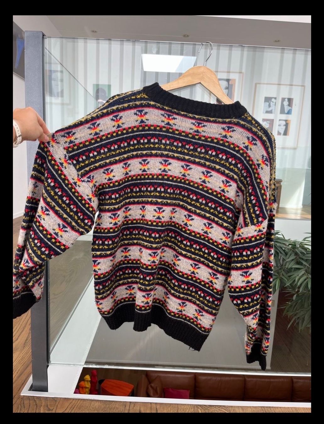 Pullover & Sweatshirts: Vintage Strickpullover Gr. M Fair Isle Muster Wolle – Gebraucht aus Bottmingen von don_pnf6 1