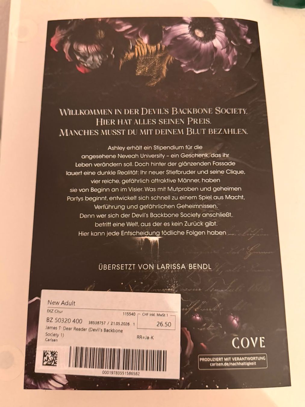 Bücher: Tate James Dear Reader  Buch – Neu und originalverpackt aus Chur von mel_gn2k 1