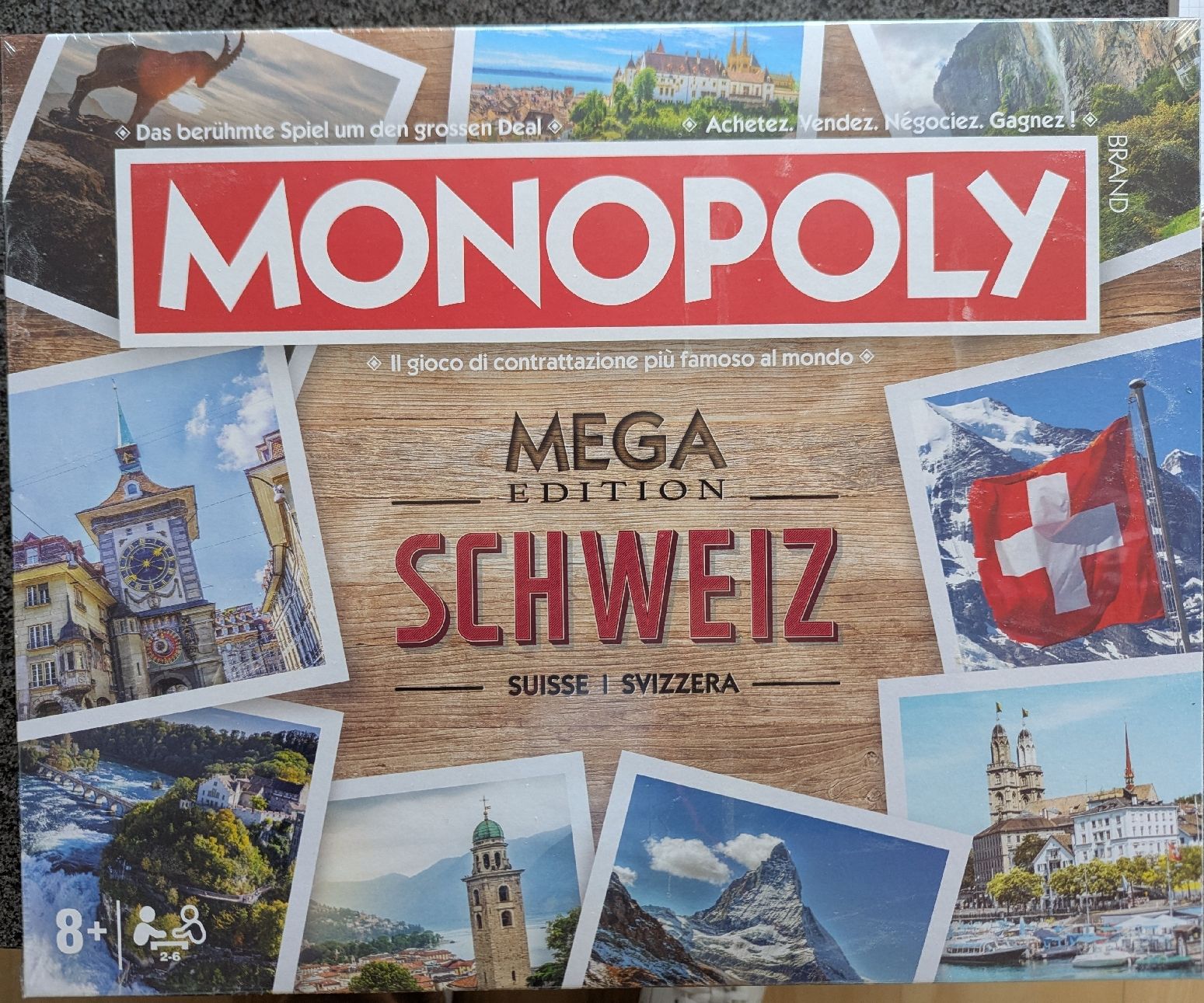 Hasbro Giochi: Monopoly Mega Edition Schweiz – Originalverpackt – Nuovo e nell'imballaggio originale da Münsingen venduto da Busyness
