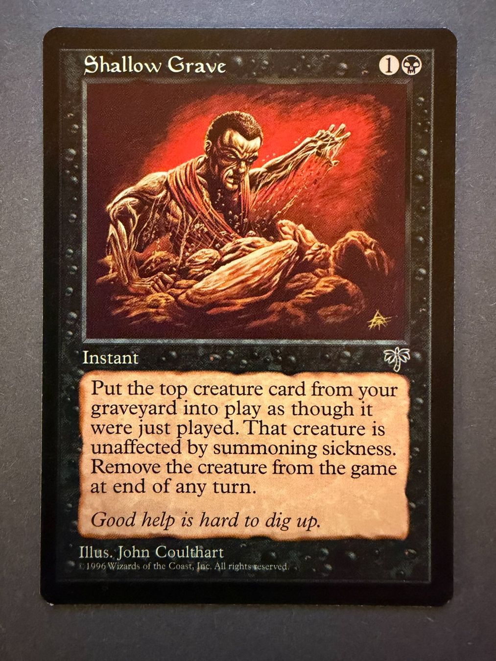 Magic The Gathering Carte collezionabili: Shallow Grave // Flaches Grab // Mirage // Magic – Usato da Binz venduto da Tempelritter