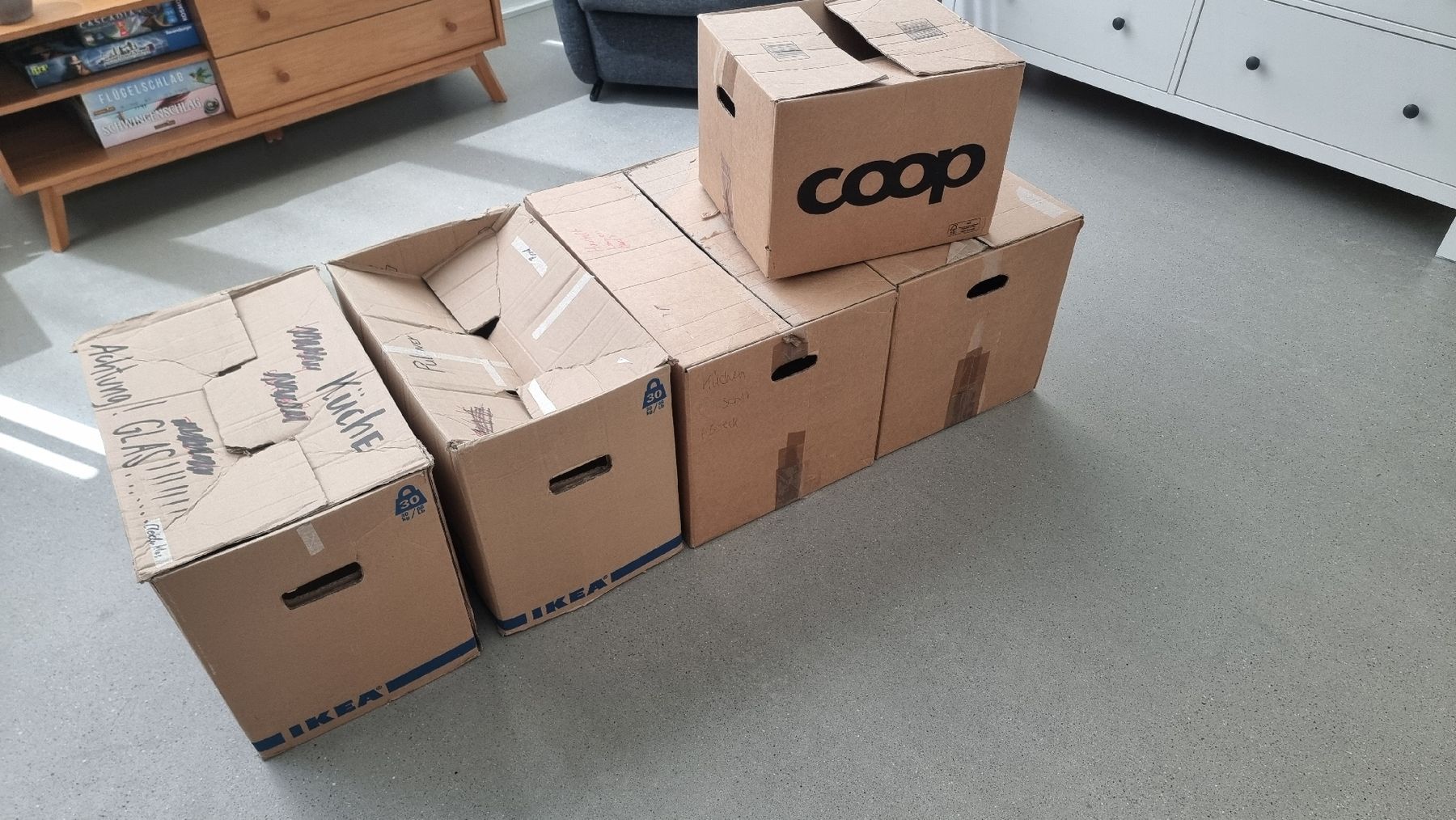 Cartons: Umzugskartons 5 Stk – D'occasion à Rüschlikon par xXLenarduzziXx 1