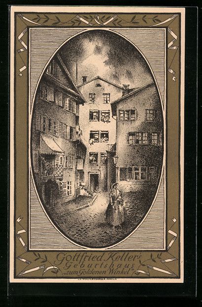Cartoline postali: Schweizer Bundesfeier 1919, Gottfried Ke – Usato da Berlin venduto da bartko-reher