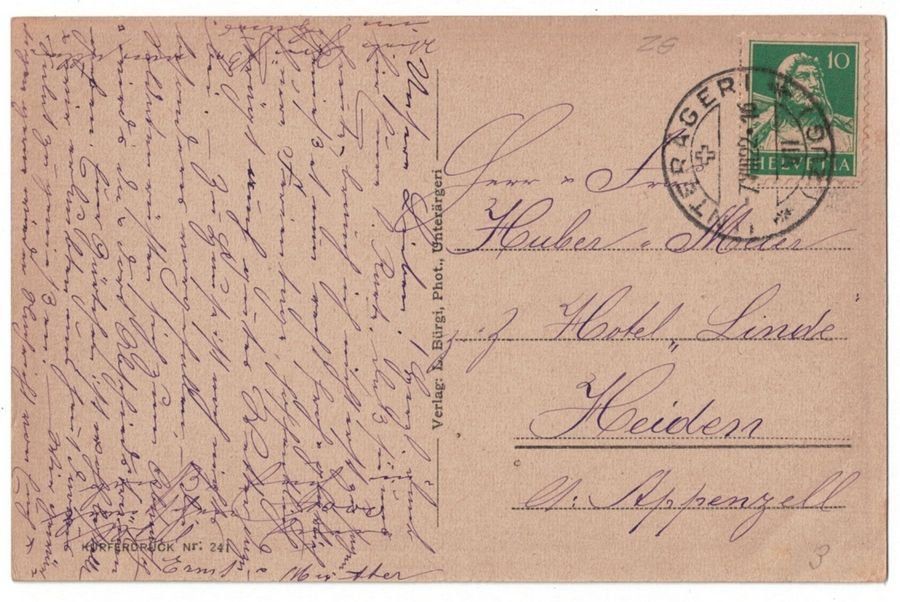 Cartoline postali: Am Aegerisee, gelaufen 1922 – Usato da Frauenfeld venduto da POML 1
