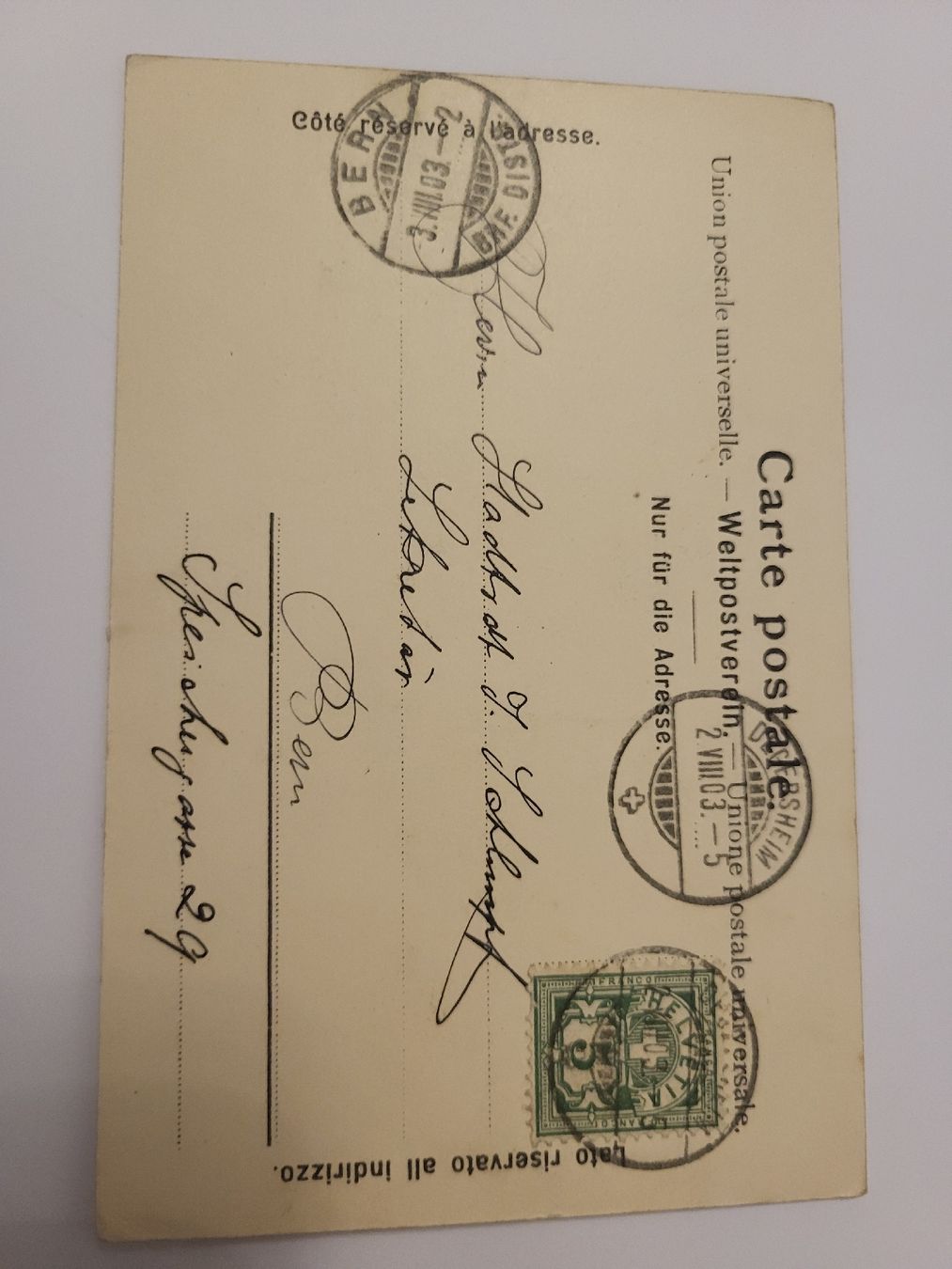 Cartoline postali: Alte Ansichtskarte Degersheim 1903 Top R31 – Usato da nunningen venduto da mic_88k2 1
