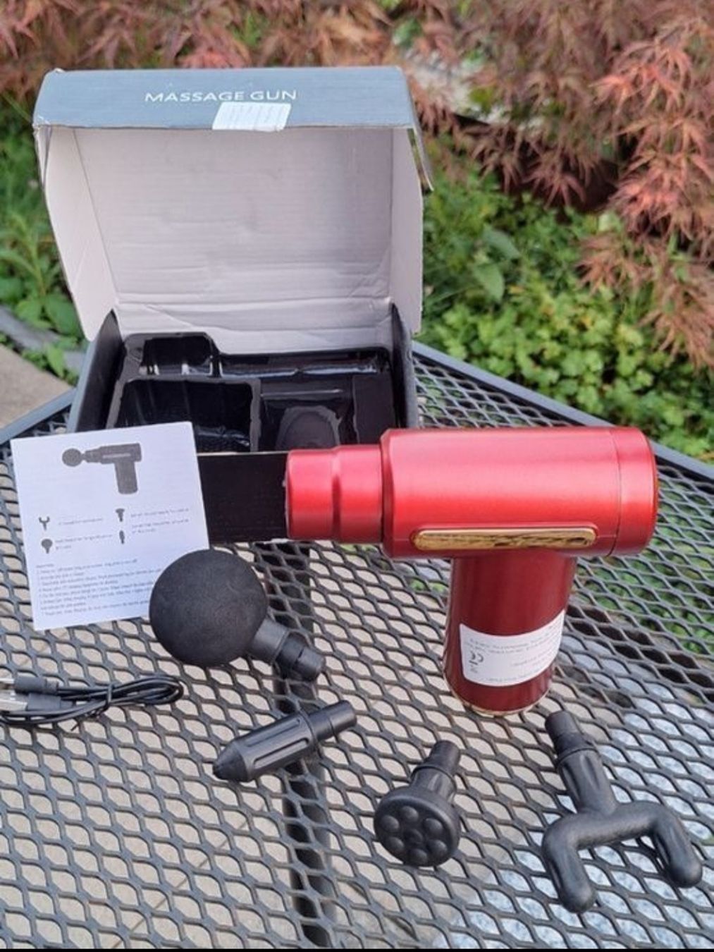 Dispositivi per massaggi: Mini Massage Gun, Rot, NEU. – Nuovo e nell'imballaggio originale da Zuzgen venduto da kup_dmw7 6
