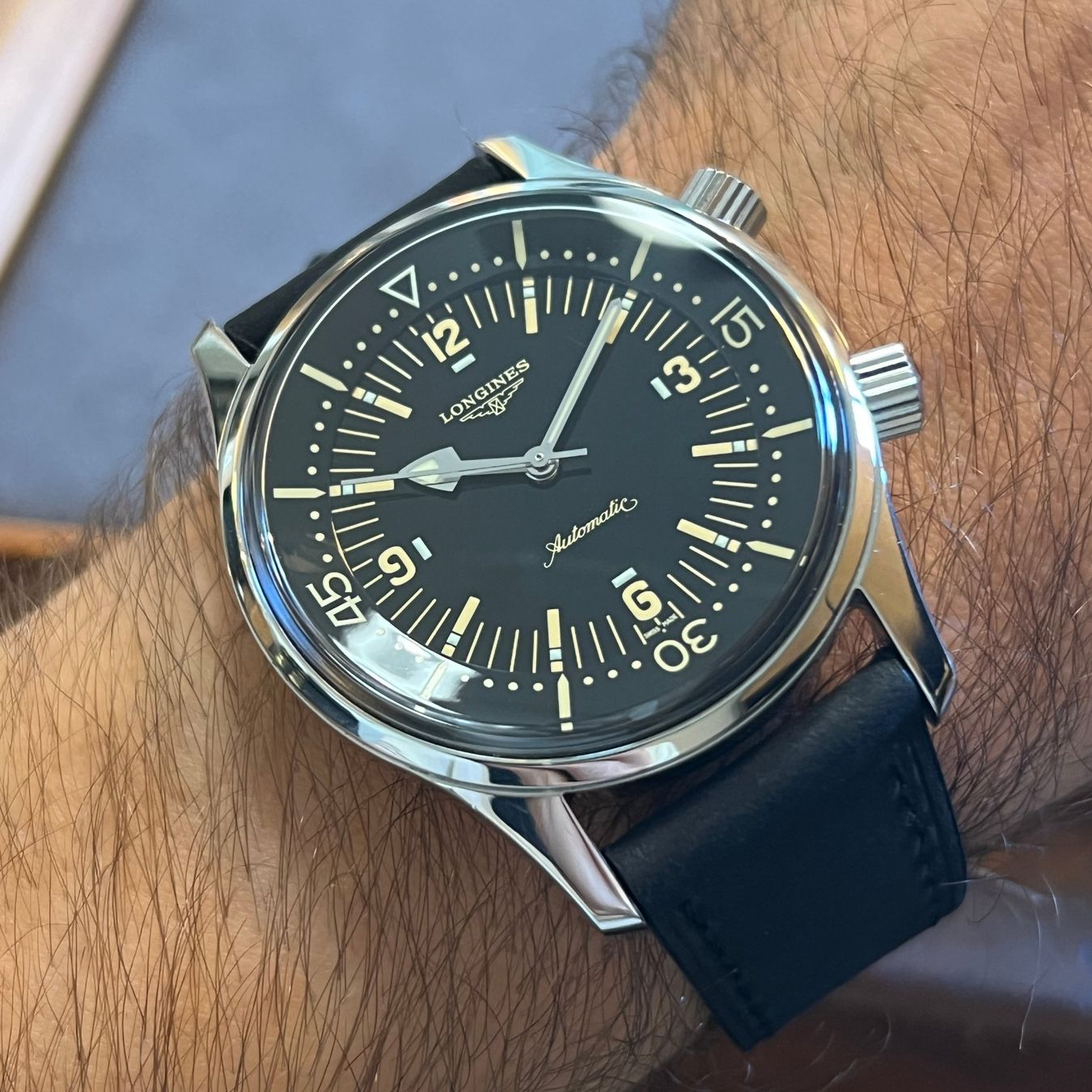 Longines Orologi: Longines Legend Diver Automatic Black Dial L3.674.4 – Usato da Carouge GE venduto da Watchaser 3