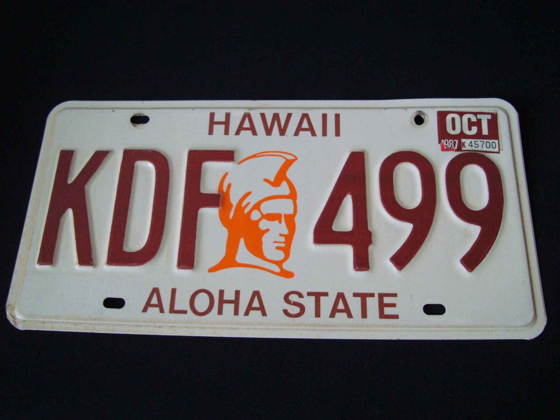 Schilder: HAWAII KDF 499 – Gebraucht aus Scherz von 5246