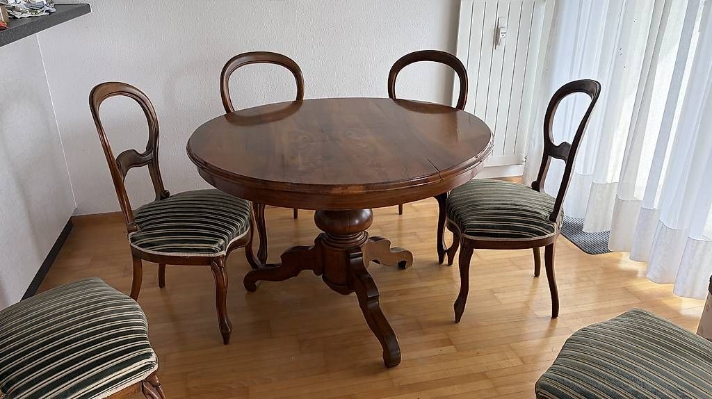 Set di tavolo e panche: Tisch und Stühle Louis-Philippe – Usato da Muttenz venduto da lillizoo 4