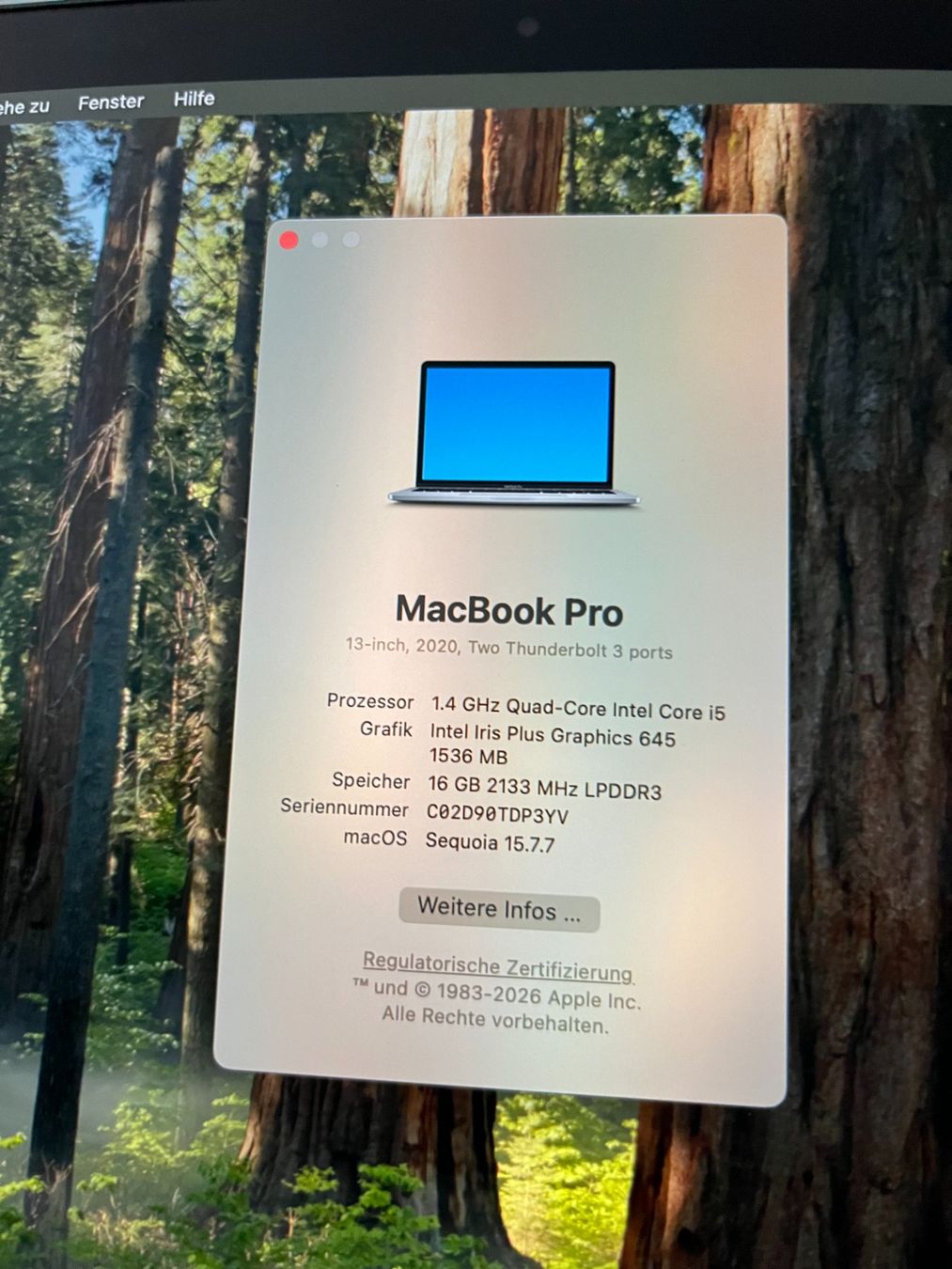 Apple Notebook: MacBook Pro 13 Zoll Touch 2020 A2289 EMC3456 – Usato da Winterthur venduto da fla_hwg8 1