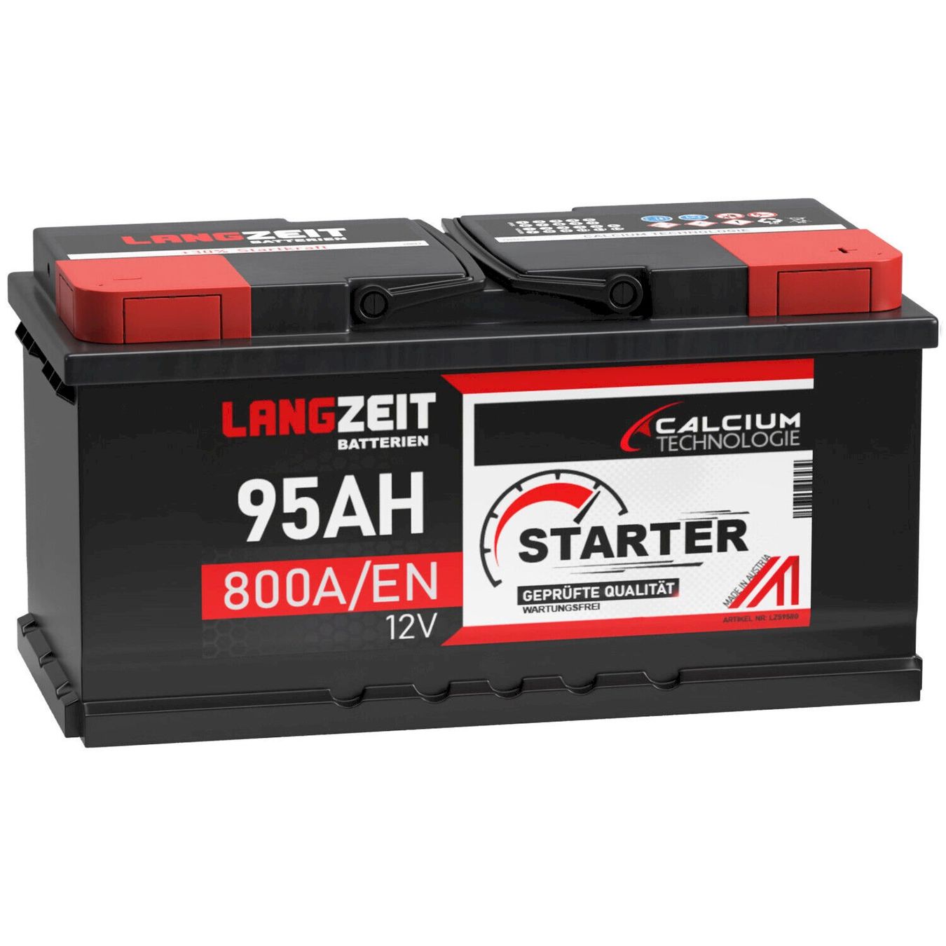 Batterie: LANGZEIT Autobatterie 12V 95Ah – Nuovo e nell'imballaggio originale da Bottighofen venduto da zaap