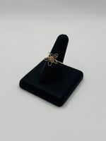 Wunderschöner Ring „Goldene Blume“ - Grösse: 54