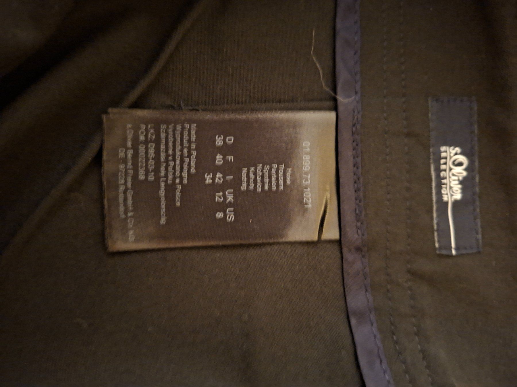 S.Oliver Pantaloni: S.Oliver Black Label Stoffhosen schwarz – Nuovo (secondo la descrizione) da Unterentfelden venduto da hofa01 3
