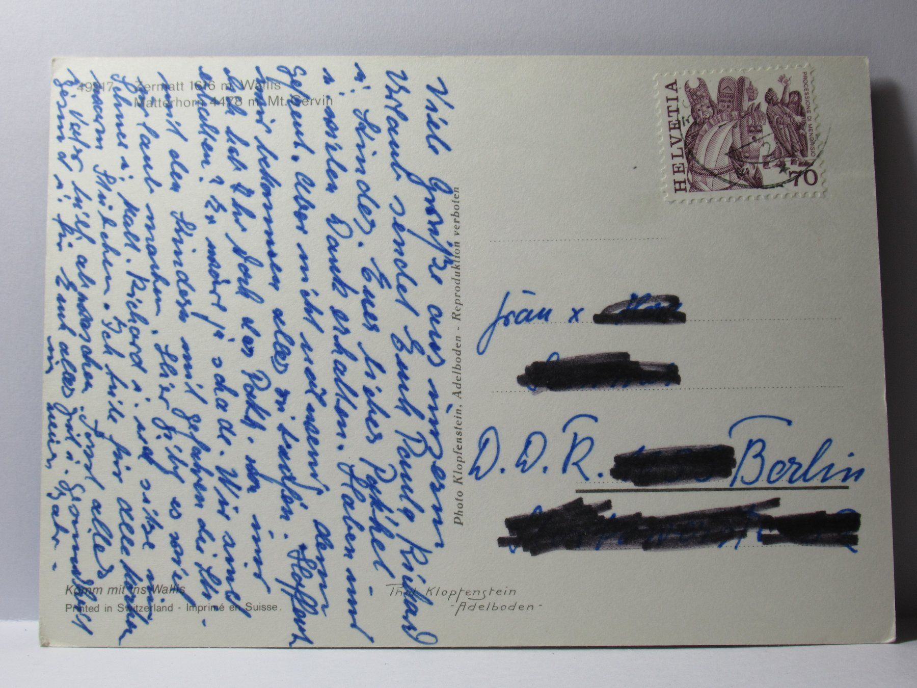 Cartes postales: Matterhorn – D'occasion à Grenchen par frechri 1
