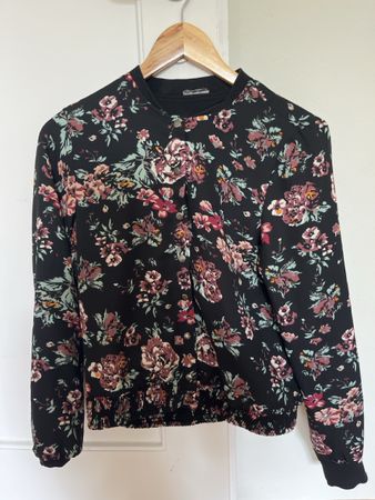 Blumen Bomber Jacke, Grösse M, Top Zustand!