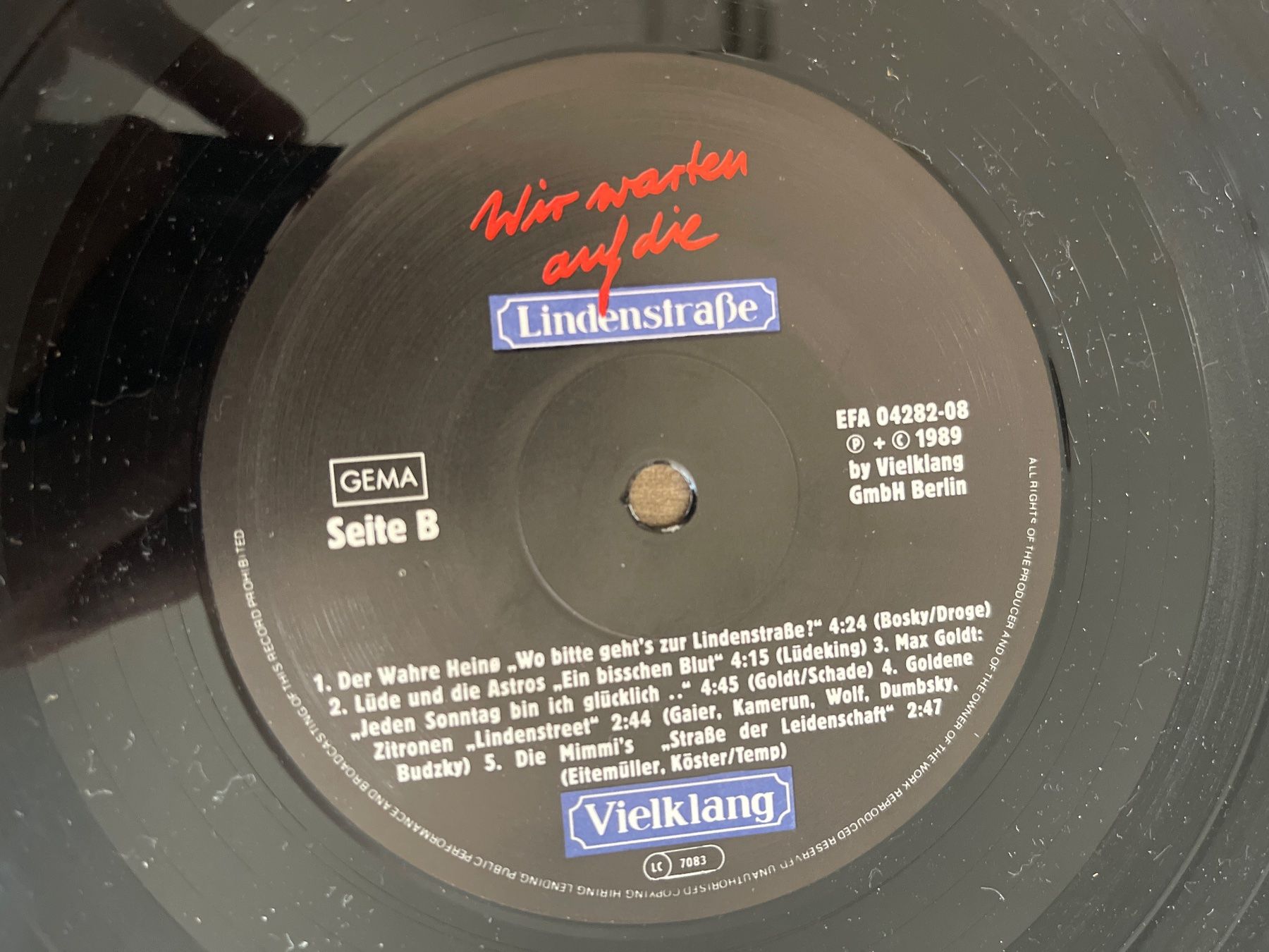 Dischi in vinile: A3/Lindenstrasse - Wir warten auf die... – Usato da Frutigen venduto da Philippe_jsp 2
