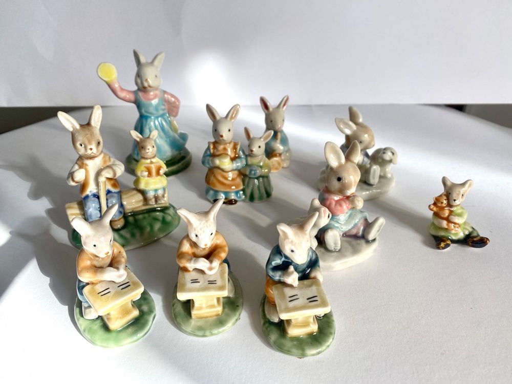 10 kleine Osterhasen aus Keramik, 3.5 - 8.5 cm | Kaufen auf Ricardo