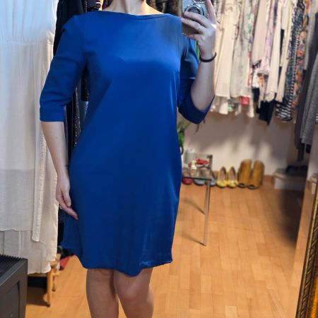 Hallhuber Donna Kleid Gr. 44 Blau