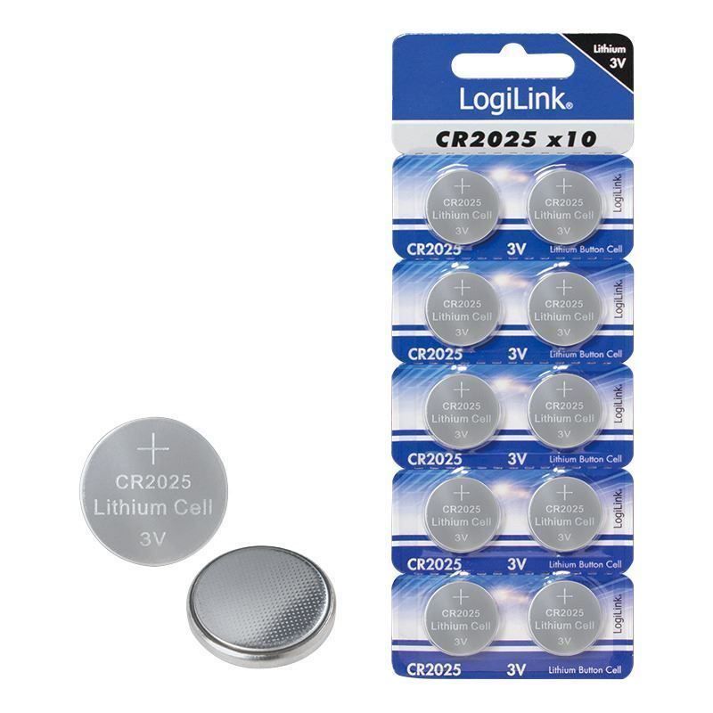 Accus & piles: Knopfzellen 10er-Pack, CR2025 LogiLink – Neuf avec emballage d'origine à St. Gallen par cointec 3