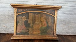 Kleines Andachtsbild Holz im Renaissance Stil