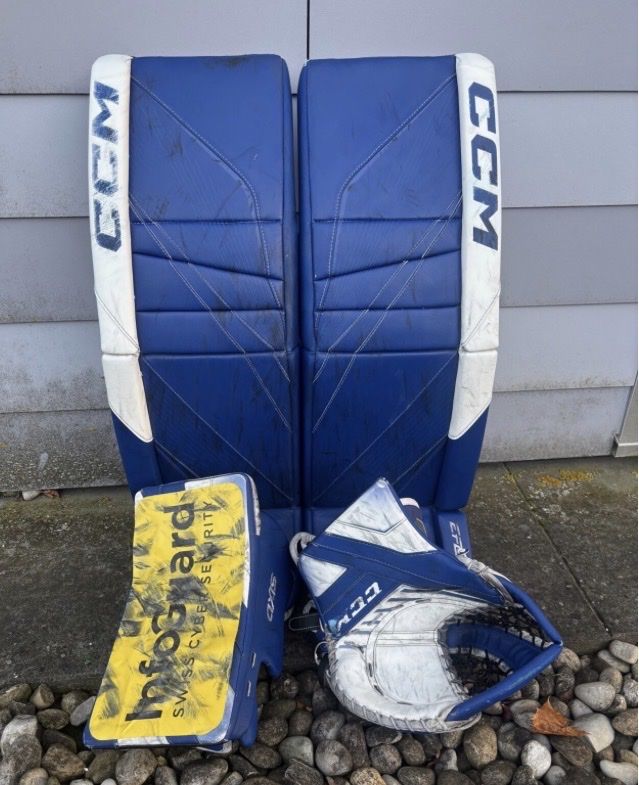 Protezioni & Imbottiture: Original EVZ Goalieset Tim Wolf / Gian Luca Zaetta CCM – Usato da Kallnach venduto da Chaesi89