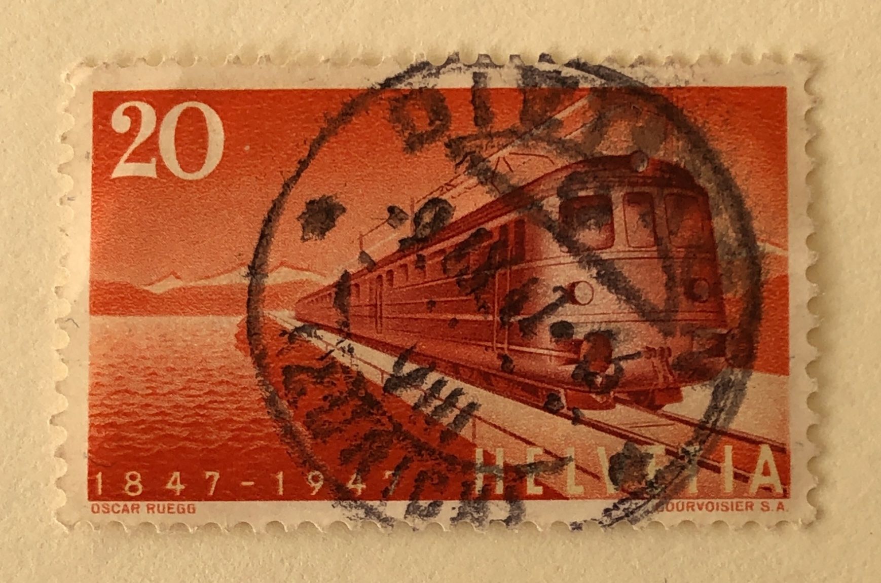 Tutti i francobolli: Nr.279 Gottthardschnellzug  Stempel  – Usato da Aarau venduto da Billa007