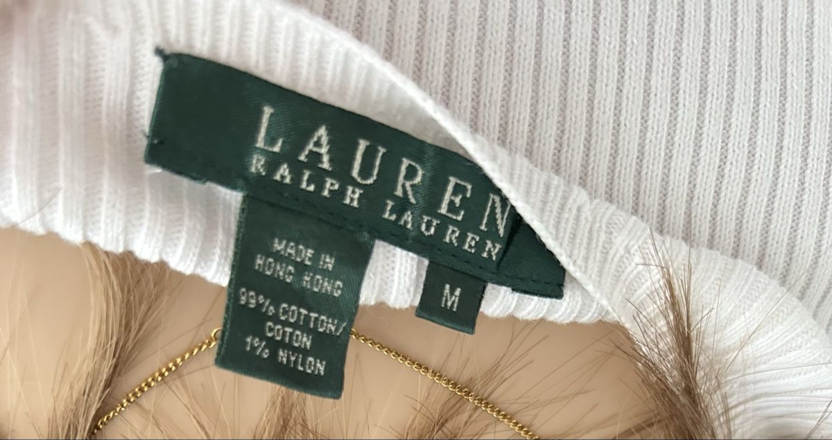 Ralph Lauren Maglioni & Felpe: Ralph Lauren White Top, Ribbed, Size M, Great Cond. – Usato da Saland venduto da ele_vc96 5