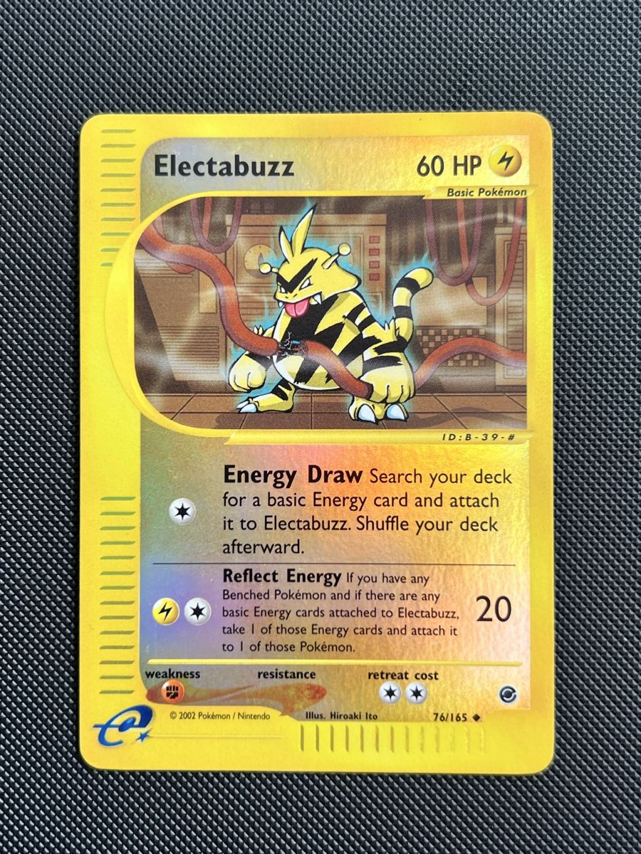 Pokémon Cartes à collectionner: Electabuzz 76/165 Reverse Holo Expedition Base Set Pokemon – D'occasion à Zollikon par inf_l5jd