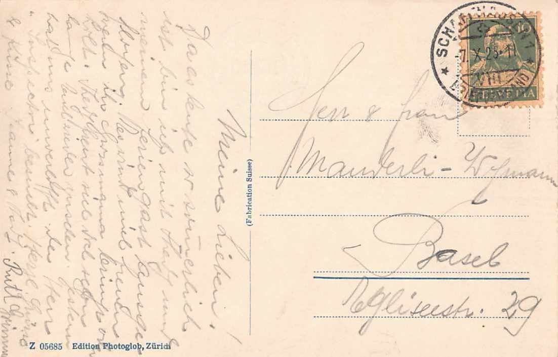 Cartoline postali: 3x GRUSS aus SCHAFFHAUSEN - 1934 – Usato da Winterthur venduto da SchatzchischtliWinti 3