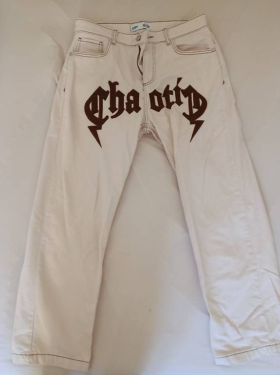 Pantaloni: Pantaloni bianchi Caotic – Usato da Bellinzona venduto da vin_jm7f
