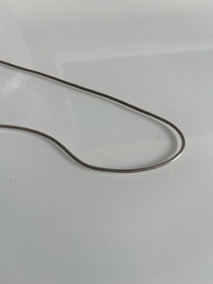 Catenine: Silver Snake Chain Necklace - Sleek & Stylish Accessory – Usato da Zürich venduto da kleinesgrau 2