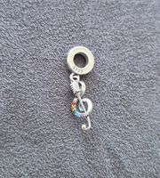Silber Charm Musiknote +Garantie