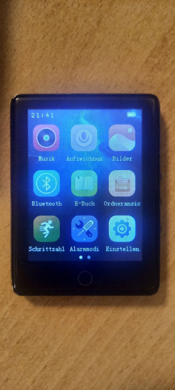 Lettore multimediale portatile: MP3 Player mit Bluetooth, Schwarz – Usato da Zürich venduto da Micco06 1