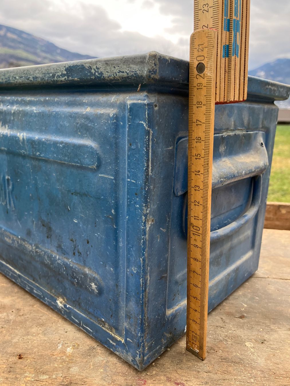 Casse di trasporto: Lagerbox Metall – Usato da Goldau venduto da Taburettli_Brocante 4