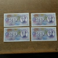 CH - Banknote Fr. 20.-  Serie 54K + 91X  1964/73  BANKFRISCH