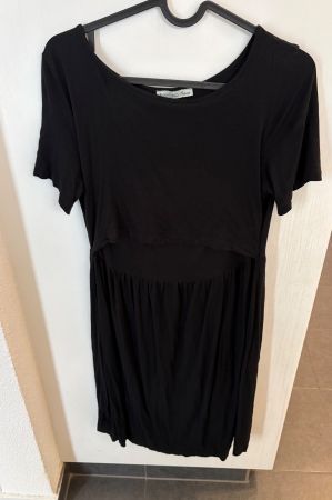 Schwangerschafts-und Still Kleid Grösse M (schwarz)