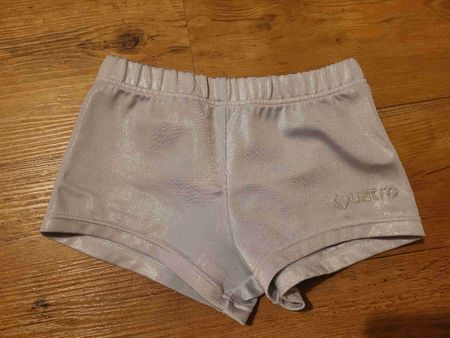 Quatro Shorts Glitzer Silber, Grösse 116 bis 122 , Top
