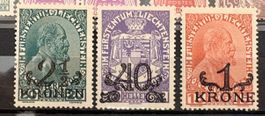Timbres Liechtenstein collection set 2 1 40 heller