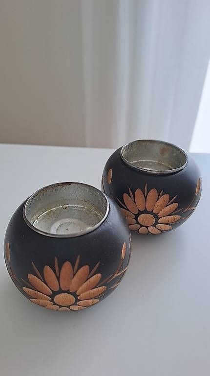 Bougeoirs: Kerzenhalter aus Holz – D'occasion à Adliswil par missmoonymoon
