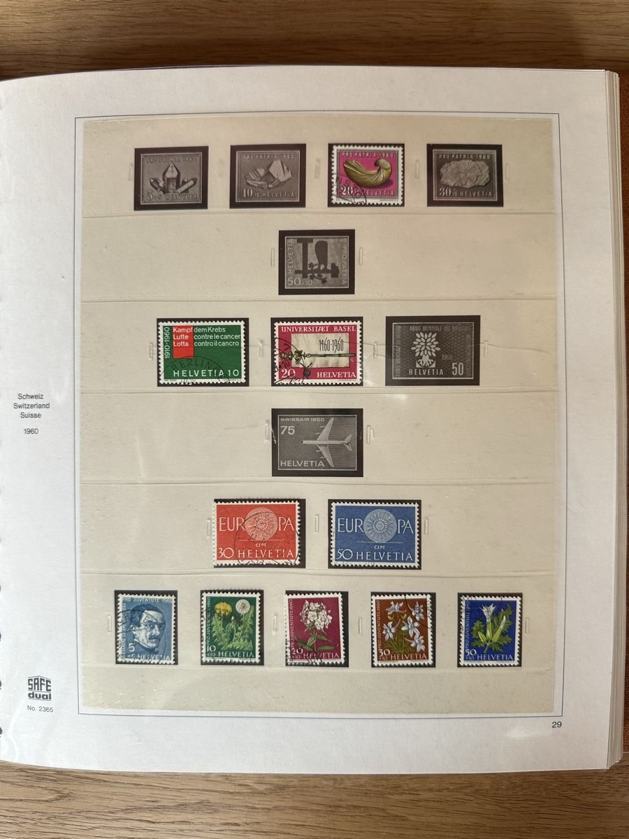 Tutti i francobolli: Schweiz - Linder Safe Dual 1960 - 1982 o – Usato da Schmitten / FR venduto da Samsara169 1