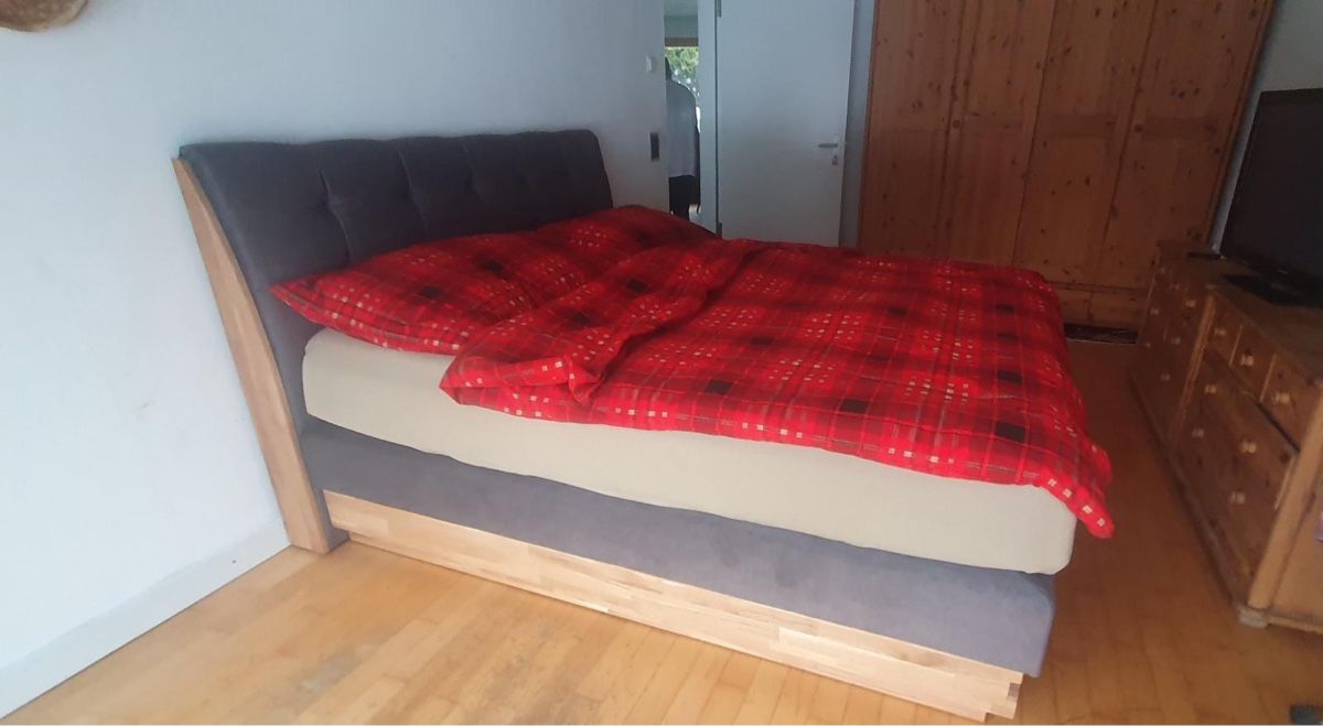 Letti: Boxspringbett mit Bettkasten Eiche/Anthrazit 180x200cm neu – Nuovo (secondo la descrizione) da Schiers venduto da Vivi002 2