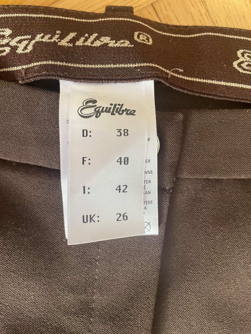 Pantaloni: Equilibre Reithose braun - 36 – Usato da Zürich venduto da nad_9bsj 2
