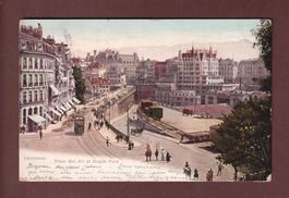 LAUSANNE - Place Bel-Air et Grand Pont - 1906