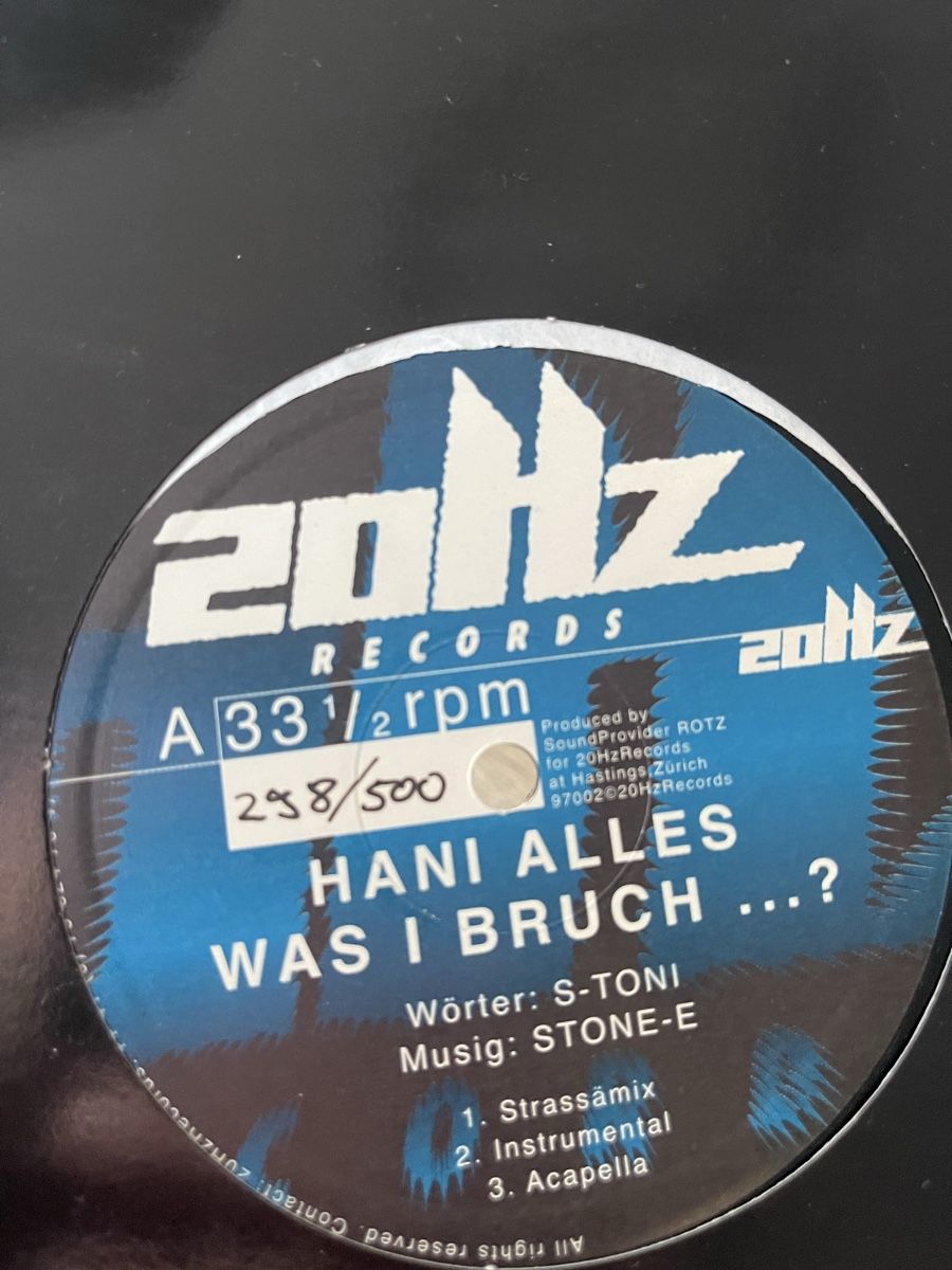 Schallplatten: S-Toni / Hani alles was ich  – Gebraucht aus Dagmersellen von stonefinger 1