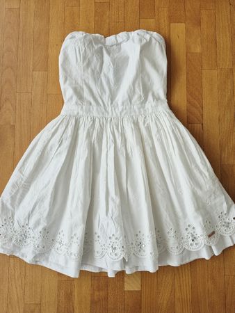 Sommerkleid, weiss, Grösse S, 100% Baumwolle