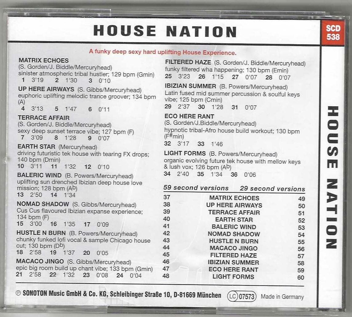CDs: House Nation – Gebraucht aus Genève von CDLPBookS 1