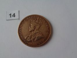 Münze One Penny 1924  George – Australien - VZ – England